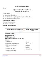 Giáo án âm nhạc 1 bài học hát sắp đến tết rồi 