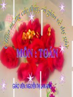 Bài giảng toán 3 thao giảng bài xem đồng hồ (10) 