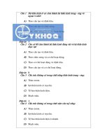 Trắc nghiệm phôi thần kinh 