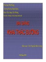 Khai thác đường ô tô