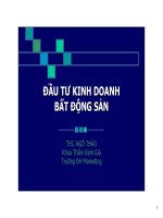 Đầu tư kinh doanh bất động sản