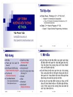 Bài giảng lập trình hướng đối tượng kế thừa   trần phước tuấn 