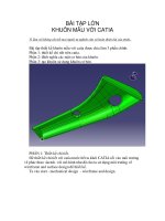 Bài tập lớn khuôn mẫu với catia