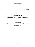 HƯỚNG DẪN LẬP VÀ CẤP CÁC BIÊN BẢN KIỂM TRA PHÂN CẤP