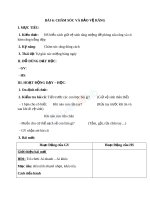 Giáo án TNXH 1 bài chăm sóc và bảo vệ răng (3) 