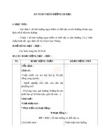 Giáo án TNXH 1 bài an toàn trên đường đi học 