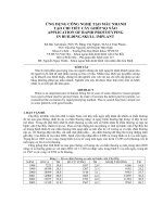 Ứng dụng công nghệ tạo mẫu nhanh tạo chi tiết cấy ghép sọ não 