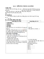 Giáo án TNXH 2 bài đồ dùng trong gia đình (4) 