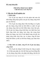 Bài giảng phương pháp xác định chỉ số giá xây dựng