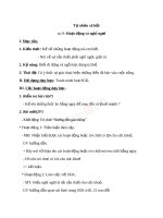 Giáo án TNXH 1 bài hoạt động và nghỉ ngơi (6) 