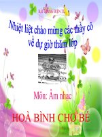 Bài giảng bài học hát hòa bình cho bé âm nhạc 1 (4) 