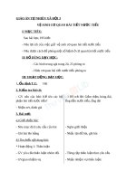 Giáo án TNXH 3 bài vệ sinh cơ quan bài tiết nước tiểu (2) 