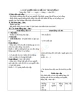 Giáo án khoa học 4 bài con người cần gì để sống (5) 