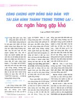 Công chứng hợp đồng bảo đảm với tài sản hình thành trong tương lai   các ngân hàng gặp khó khăn 