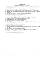 Câu hỏi ôn tập thoát nước dân dụng và công nghiệp