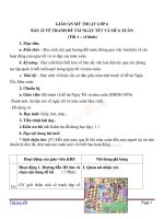 Giáo án mỹ thuật 6 bài ngày tết và mùa xuân (6) 