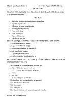 Đề cương báo cáo thực tập chuyên ngành quản lý kinh tế