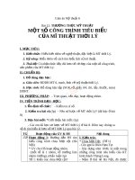 Giáo án mỹ thuật 6 bài một số công trình tiêu biểu của mỹ thuật thời lý 