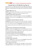 Cách phân biệt các từ dễ nhầm lẫn trong tiếng Anh