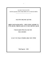 Điện toán đám mây nền tảng azure và ứng dụng trong quản lý bản đồ du lịch 