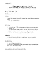 Giáo án địa lý 4 bài 22 hoạt động sản xuất của người dân ở đồng bằng nam bộ 