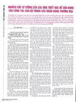 Nghiên cứu tư tưởng của các nhà triết học để vận dụng vào công tác cán bộ trong các ngân hàng thương mại 