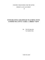 CHUYÊN đề hội THẢO các TRƯỜNG CHUYÊN VÙNG DHĐBBB lần THỨ VIII năm 2015 môn TIẾNG ANH TRƯỜNG CHUYÊN  VINH PHÚC 
