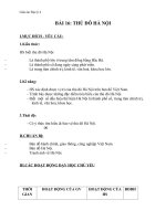 Giáo án địa lý 4 bài 16 thủ đô hà nội 2 