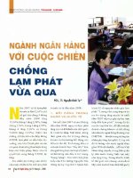 Ngành ngân hàng với cuộc chiến chống lạm phát vừa qua 