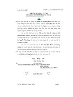 Mức độ hài lòng của du khách nội địa về chất lượng dịch vụ của khách sạn HOÀNG TUYÊN ở thị xã châu đốc tỉnh an giang 