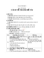 Giáo án mỹ thuật 6 bài cách vẽ tranh đề tài 