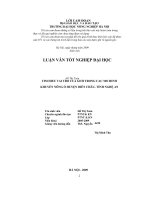 ìm hiểu vai trò của giới trong các mô hình khuyến nông ở huyện diễn châu tỉnh nghệ an 