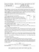 Đề thi KSCL giáo viên THCS môn lý 9 tỉnh vĩnh phúc năm học 2015   2016(có đáp án)
