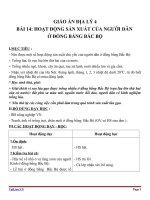 Giáo án địa lý 4 bài 14 hoạt động sản xuất của người dân ở đồng bằng bắc bộ 