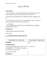 Giáo án địa lý 4 bài 26 ôn tập 2 