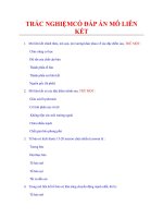 TRẮC NGHIỆM CÓ đáp án mô LIÊN kết