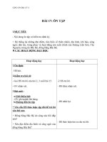 Giáo án địa lý 4 bài 17 ôn tập học kì 1 2 