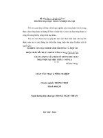 Nghiên cứu đặc điểm sinh trưởng và một số biện pháp kĩ thuật để nâng cao năng suất, chất lượng của một số giống hoa lily nhập nội tại mộc châu sơn la 