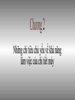 Chương 2 những chỉ tiêu chủ yếu về khả năng làm việc của chi tiết máy
