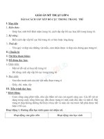 Giáo án mỹ thuật 6 bài cách sắp xếp và bố cục trong trang trí (3) 