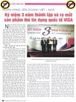 Ngân hàng liên doanh việt   nga kỷ niệm 3 năm thành lập và ra mắt sản phẩm thẻ tín dụng quốc tế VISA 