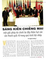 Sáng kiến chiềng mai một giải pháp tài chính bù đắp thâm hụt cán cân thanh toán quốc tế trong quá trình hội nhập 