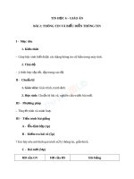 Giáo án tin học 6 bài thông tin và biểu diễn thông tin (2) 