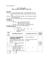 Giáo án mỹ thuật 6 bài mẫu có dạng hình hộp và hình cầu 
