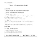 Giáo án địa lý 4 bài 24 thành phố hồ chí minh 1 