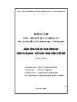 đảng cộng sản việt nam lãnh đạo công tác báo chí thời kỳ đổi mới 