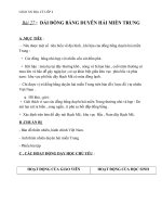 Giáo án địa lý 4 bài 27 dải đồng bằng duyên hải miền trung 1 