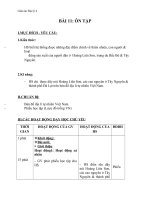 Giáo án địa lý 4 bài 11 ôn tập 3 