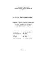 Nghiên cứu năng lực tham gia thị trường của các hộ nông dân ở xã thái xuyên, huyện thái thuỵ, tỉnh thái bình 