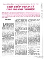 Trao đổi về dự thảo nghị định của chính phủ trợ giúp pháp lý cho doanh nghiệp 